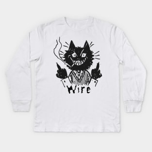 wire  and the bad cat Kids Long Sleeve T-Shirt